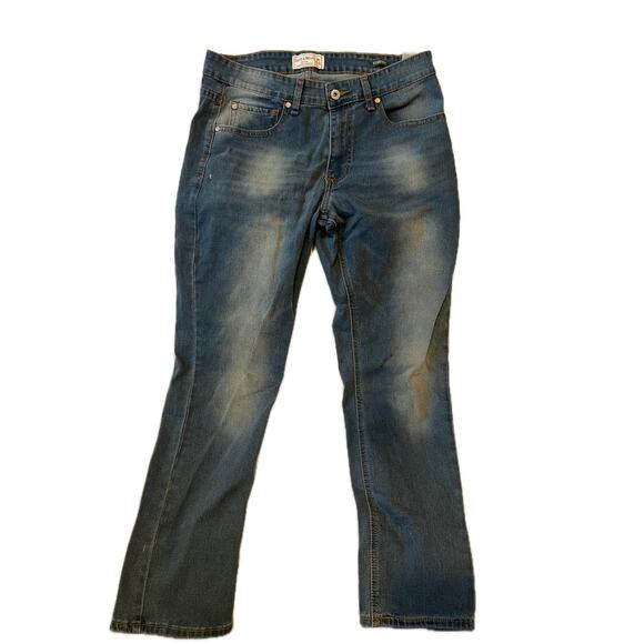 Smill & Mills Blue Distressed Stretch Jeans Mens 34x30 - Picture 1 of 6